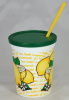 350 Ct. 16 Oz Lemonade Plastic Drink Cups with Lid and Straw
